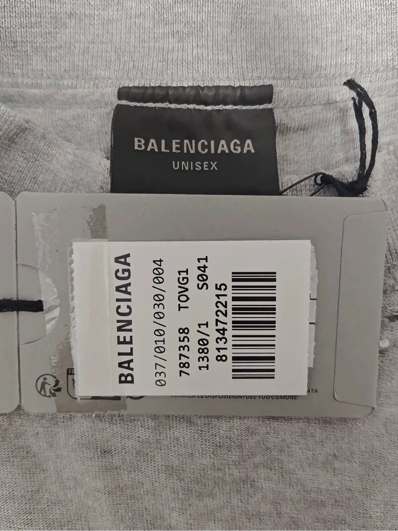 Balenciaga Balenciaga Balenciaga Gray Distressed Short Sleeve T-Shirt Size US S / EU 44-46 / 1 - 5 Thumbnail