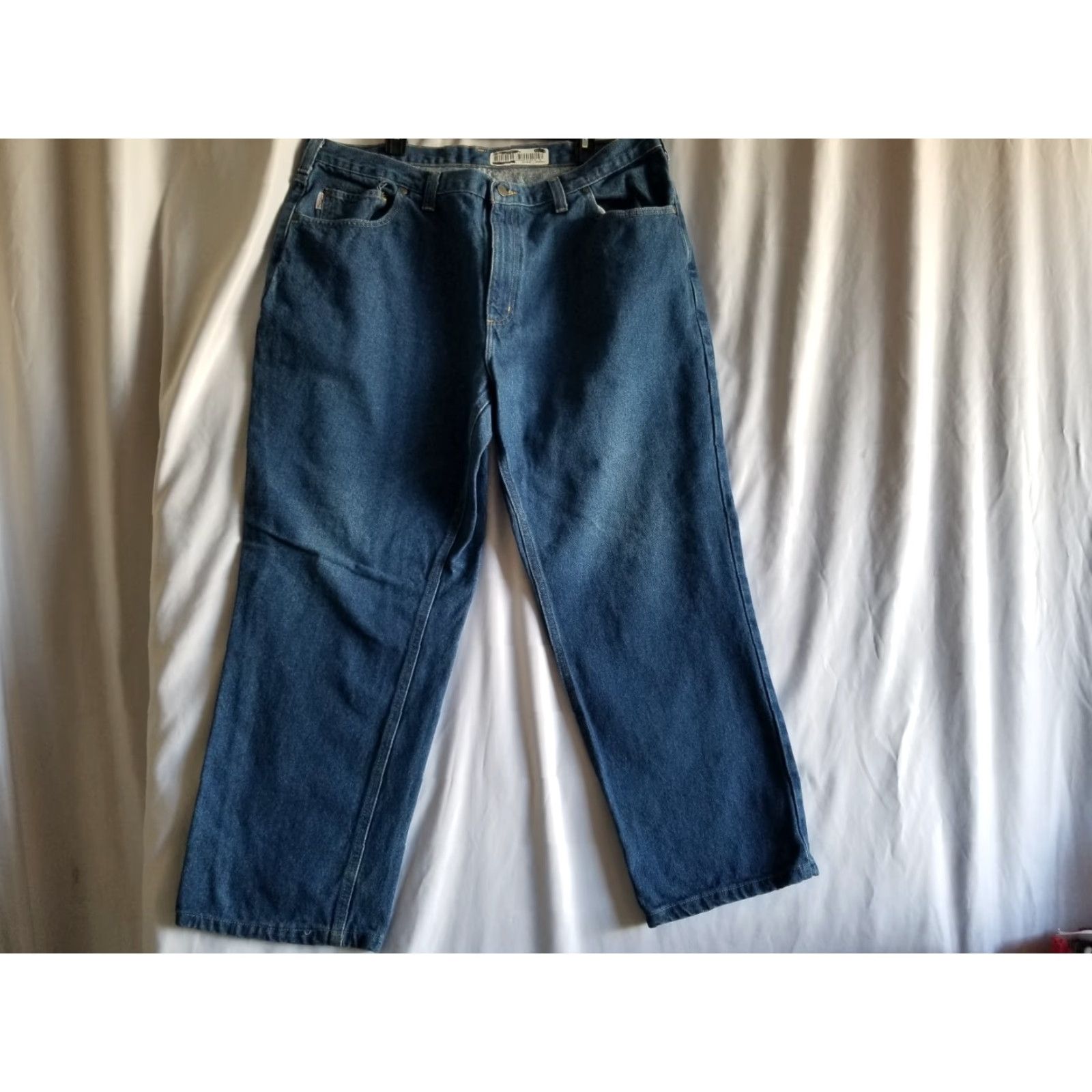 Carhartt VINTAGE? Wait, Carhartt Relaxed Fit Jeans 40 x 32 381-83 Work Blue Denim Dungarees Size US 40 / EU 56 - 3 Thumbnail