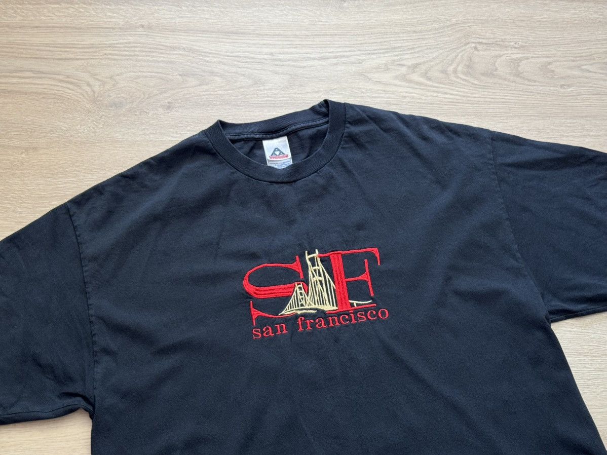 Alstyle Vintage 00’s Al Style San Francisco USA Faded T-Shirt Size US XL / EU 56 / 4 - 2 Thumbnail