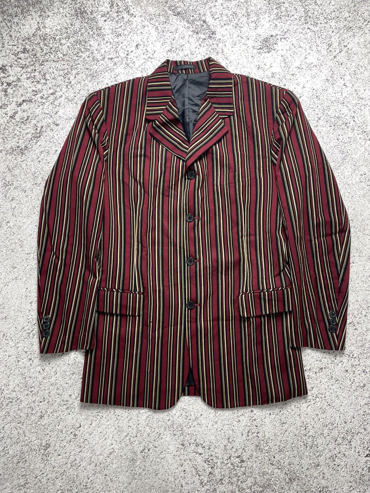 Marithe + Francois Girbaud Vintage Marithe Francois Girbaud pin-stripe blazer Size US L / EU 52-54 / 3 - 1 Thumbnail
