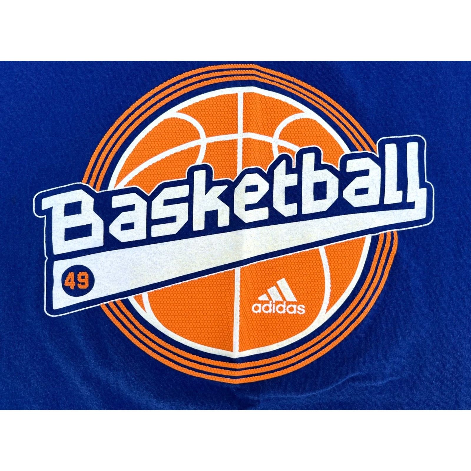 Adidas Adidas Men’s Vintage Basketball T-Shirt Sz L Blue Cotton Crew Neck Short Sleeve 2004 Vintage Sports Mens Size US L / EU 52-54 / 3 - 3 Thumbnail