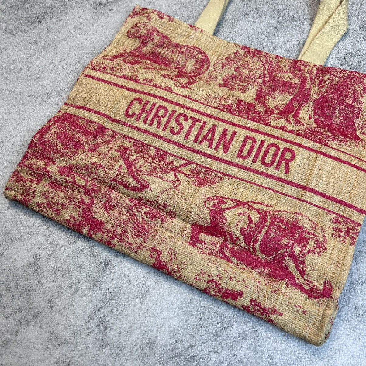 Christian Dior Monsieur Christian Dior Exclusive GWP Dioriviera straw tote bag Size ONE SIZE - 5 Thumbnail