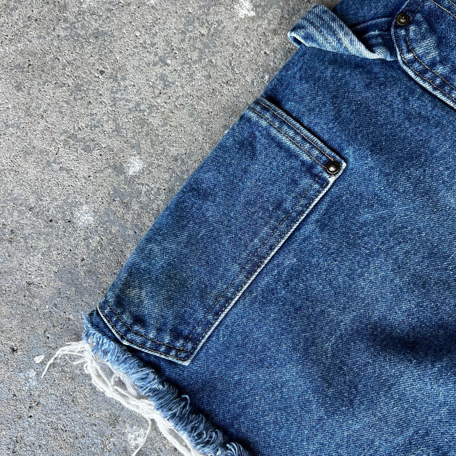 Carhartt × Vintage Carhartt denim blue jean double knee work carpenter shorts Size US 29 - 3 Thumbnail