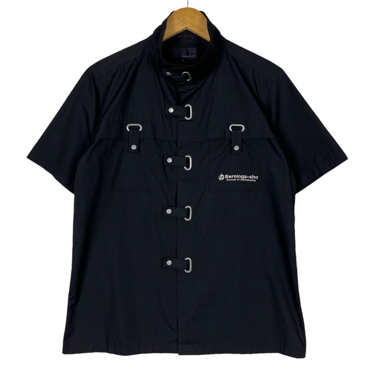 Designer × Japanese Brand × Seditionaries 🔥 BERNING SHO VELCRO SNAP BUTTON SHIRT EMO PUNK STYLE Size US L / EU 52-54 / 3 - 4 Thumbnail