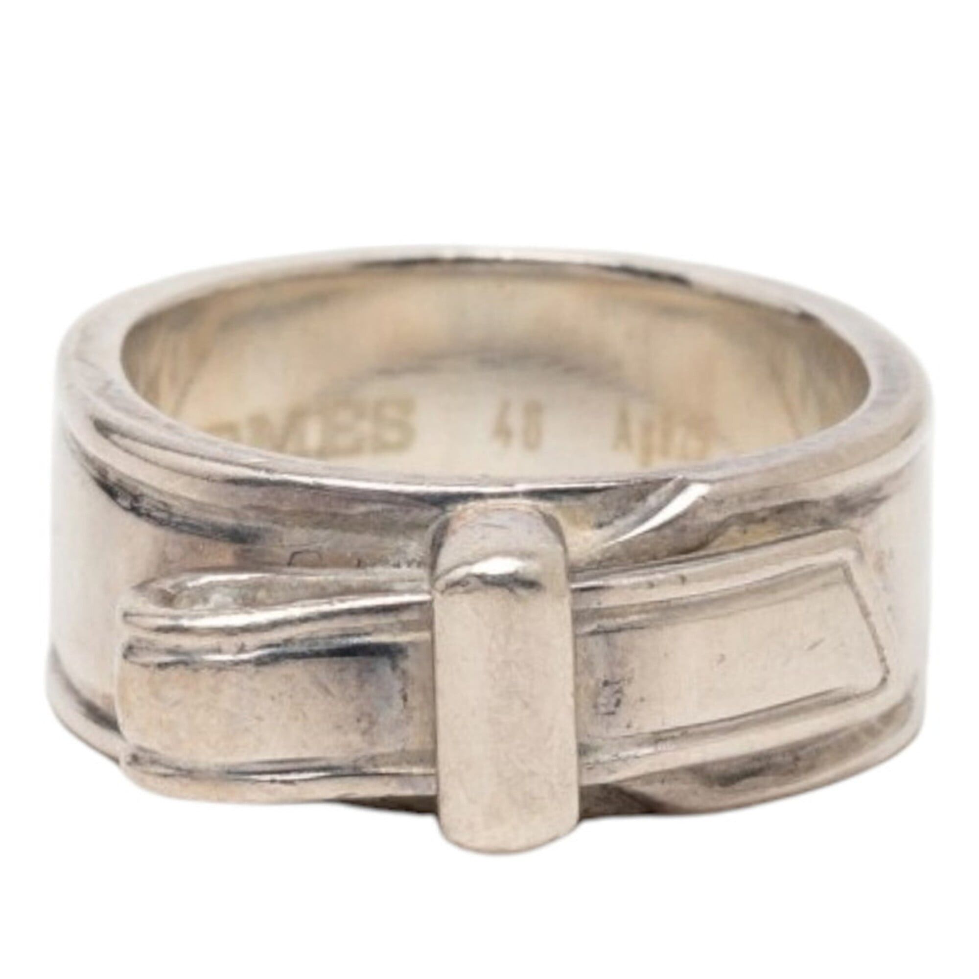 Hermes Hermes Artemis Ribbon Ring, Size 46, SV925 Silver, Women's. Size ONE SIZE - 1 Thumbnail