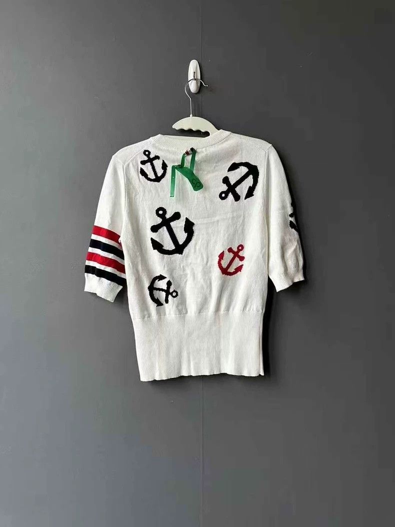 Thom Browne Thom Browne size38 Ship anchor knit short sleeves Size XS / US 0-2 / IT 36-38 - 2 Thumbnail