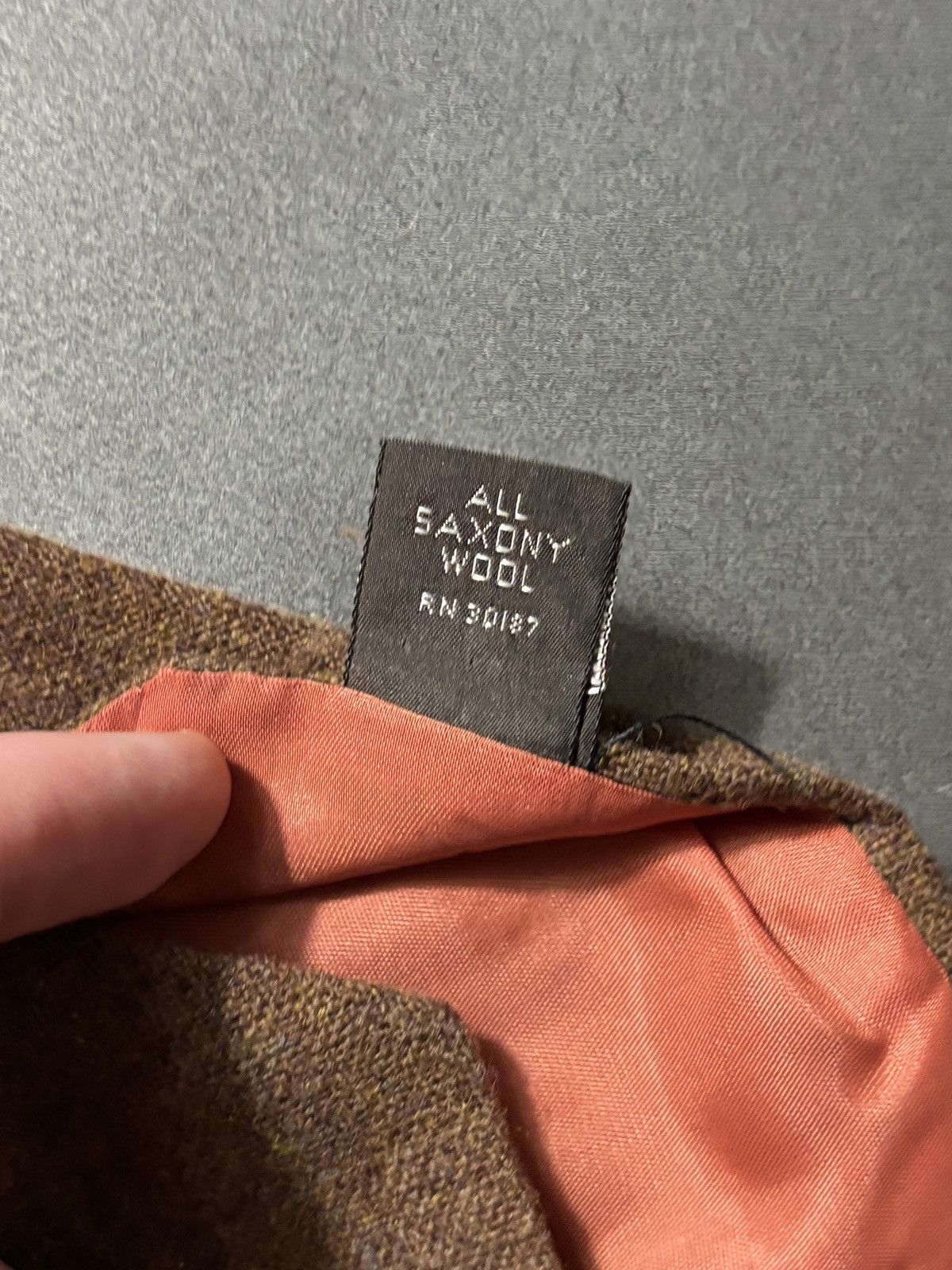 Vintage Vintage Wool Tie Made in England Necktie 1960s 1970s Saxony Size ONE SIZE - 6 Thumbnail