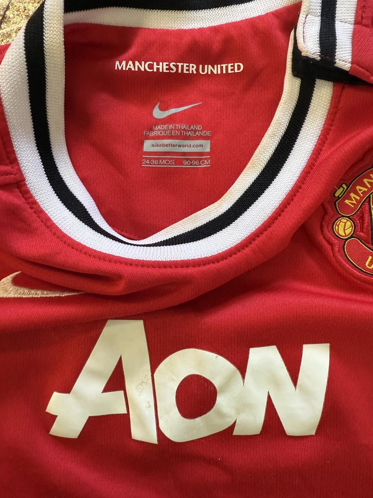 Nike Manchester United Red Soccer Jersey with Number 8 and CFW on Size ONE SIZE - 3 Thumbnail