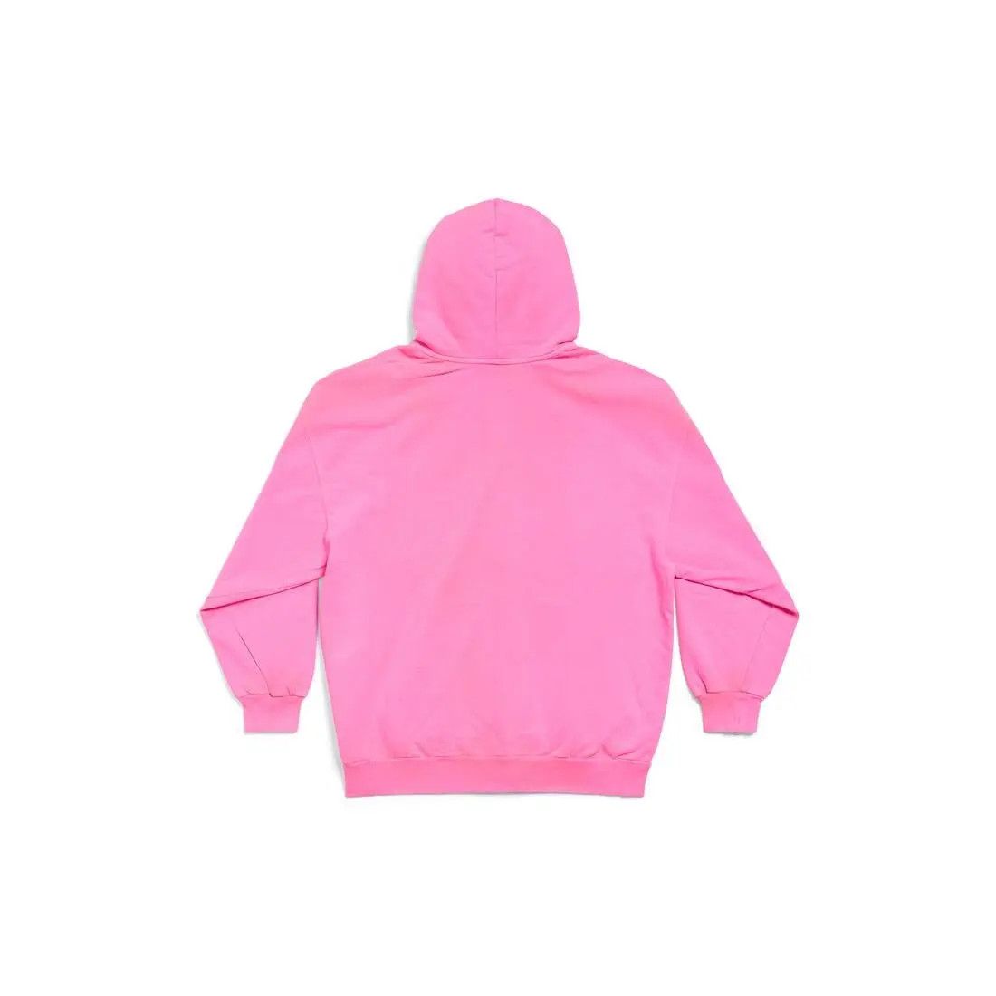 Balenciaga o1bcso1str0625 Paris Zip-Up Hoodie Small Fit in Fluo Pink Size L / US 10 / IT 46 - 2 Thumbnail