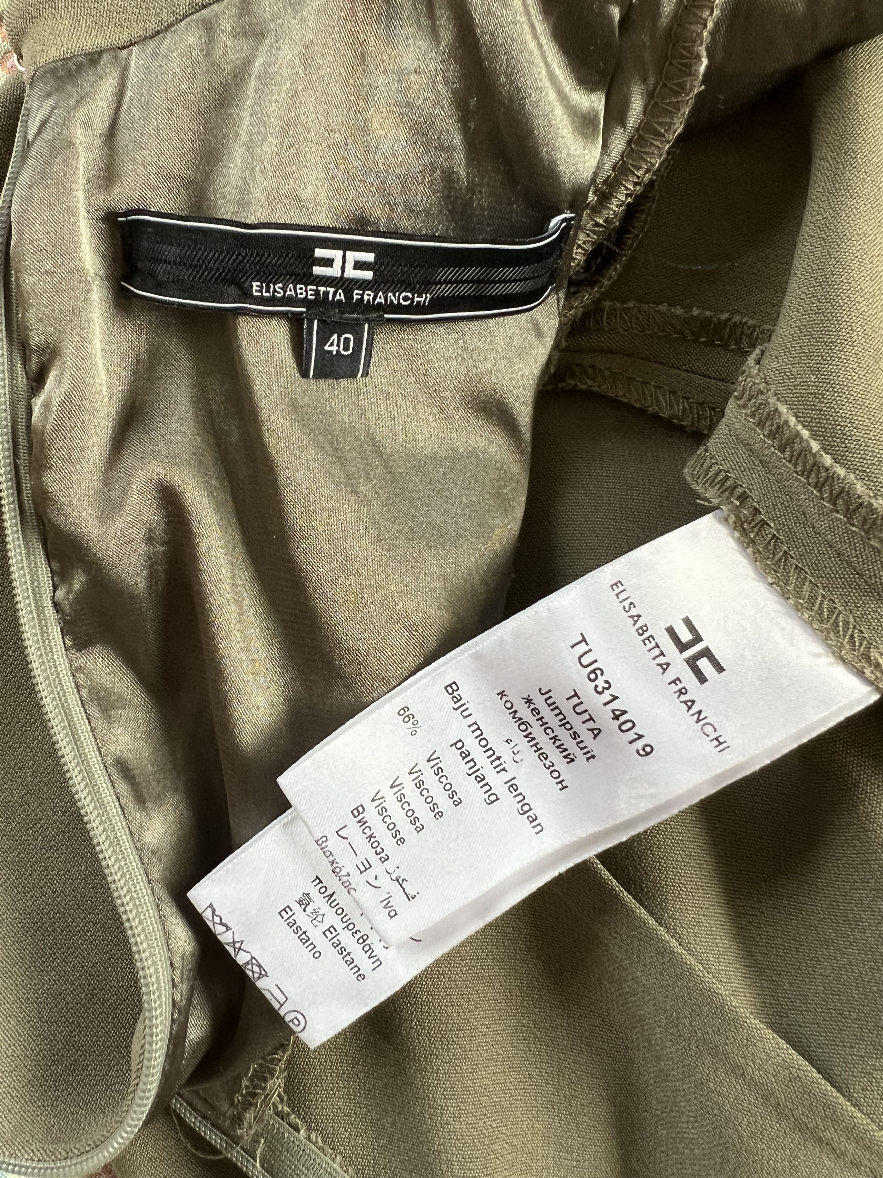 Elisabetta Franchi Jumpsuit Size 23" - 5 Thumbnail