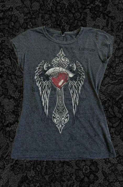 Ed Hardy black/dark grey ed hardy tee Size XS / US 0-2 / IT 36-38 - 1 Preview