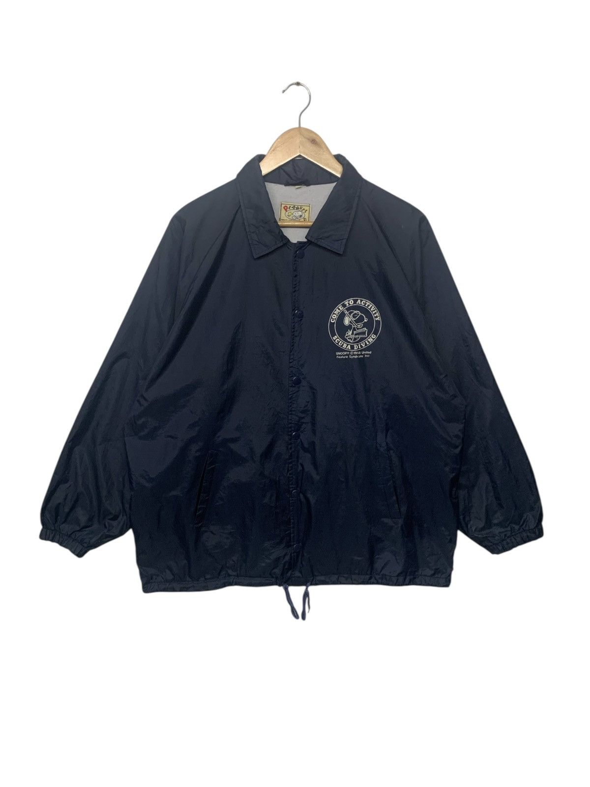 Peanuts × Vintage Vintage Peanut Snoopy Marine Project Windbreaker Button Ups Size US L / EU 52-54 / 3 - 2 Thumbnail