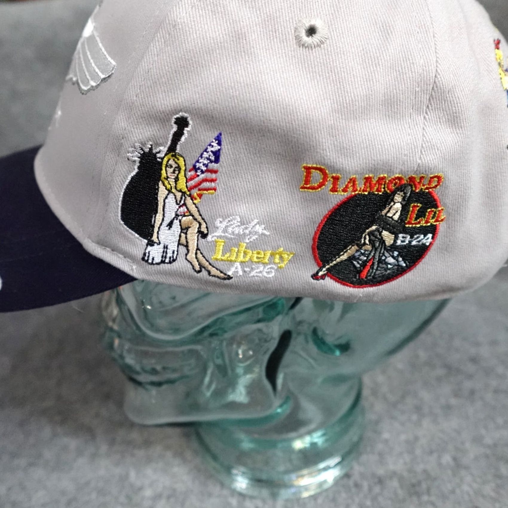 Vintage VINTAGE Bomber Command Ghost Squadron Baseball Hat Snapback Embroidered Airforce NEW Size ONE SIZE - 4 Thumbnail