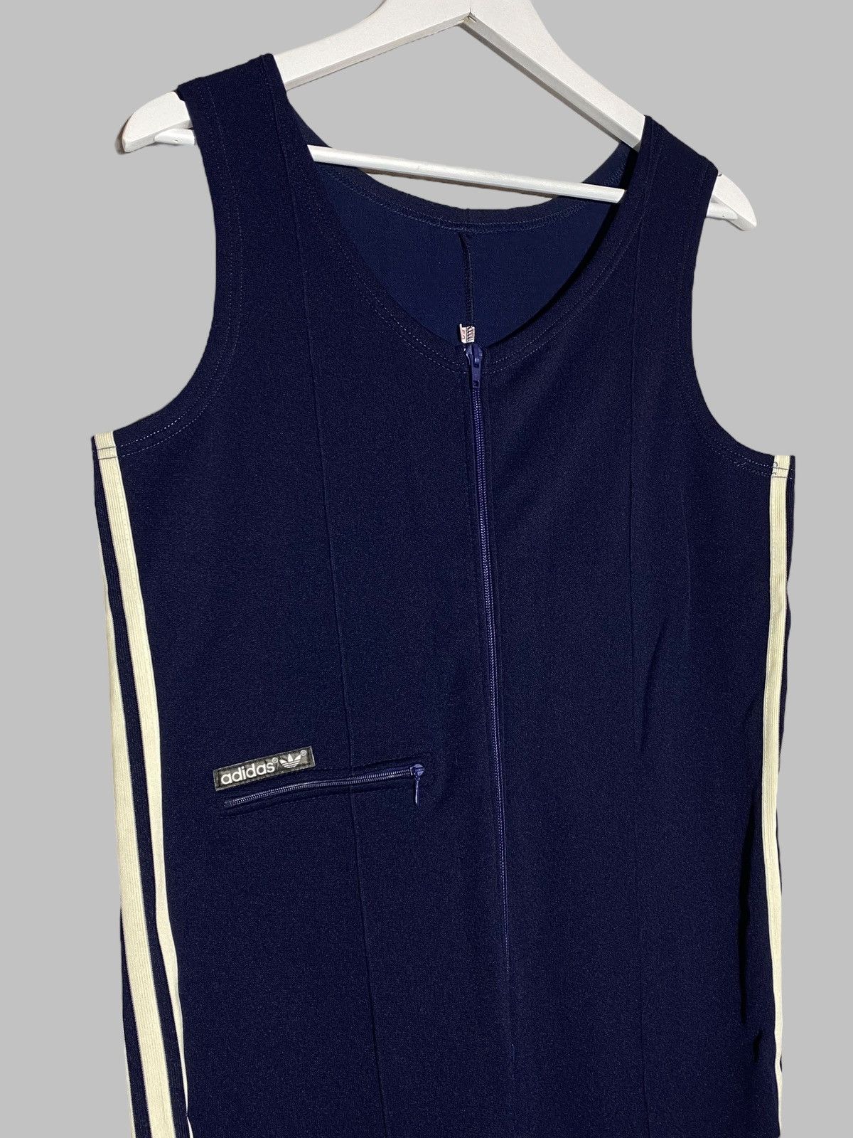 Vintage Vintage 80s Adidas Tracksuit Jacket With Overall Rare Suit Size US L / EU 52-54 / 3 - 18 Thumbnail