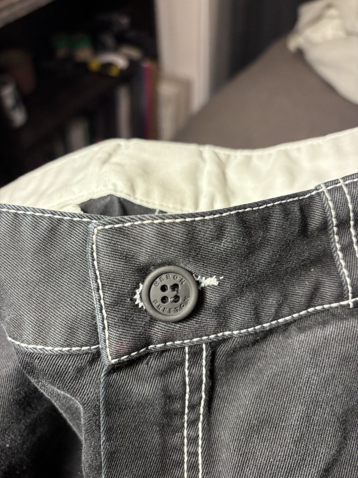 Heron Preston HERON PRESTON | Black Contrast Stitch Wide Leg Shorts Size US 30 / EU 46 - 11 Thumbnail