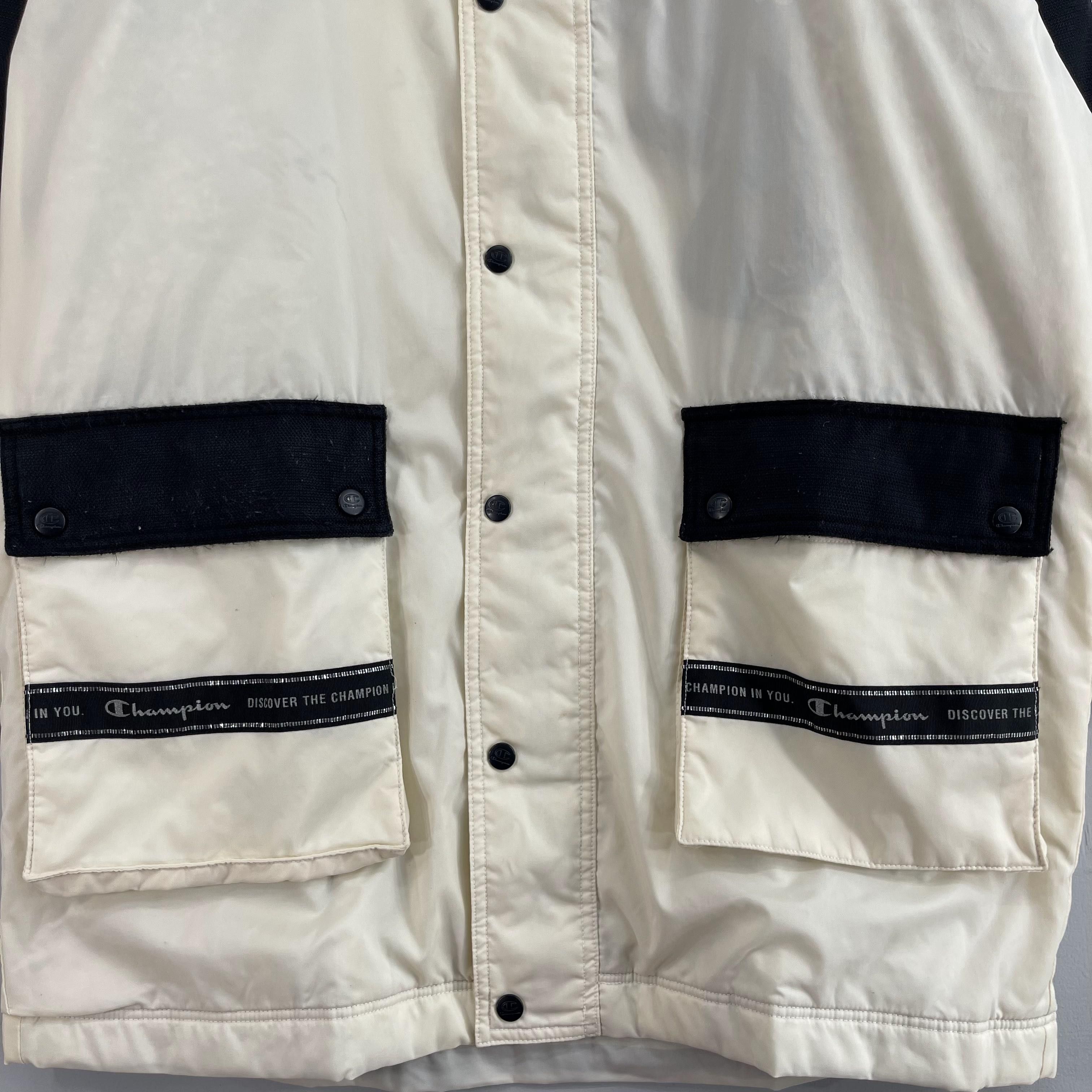 Champion × Vintage Vintage CHAMPION Winter Snow Parka Hoodie Jacket Size US M / EU 48-50 / 2 - 6 Thumbnail