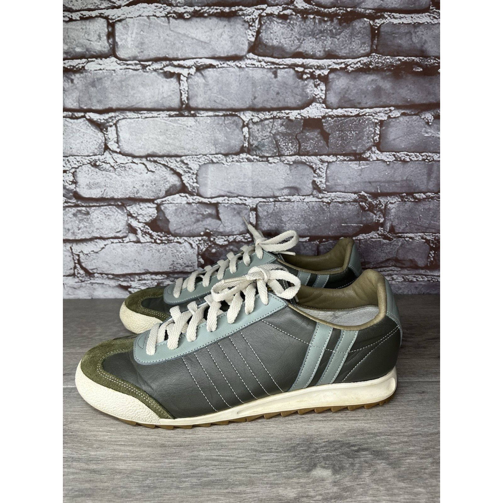 Daniel Patrick Patrick Gray Leather Blue Mesh Athletic Lace Up Shoes Women Size US 11 / IT 41 - 17 Thumbnail
