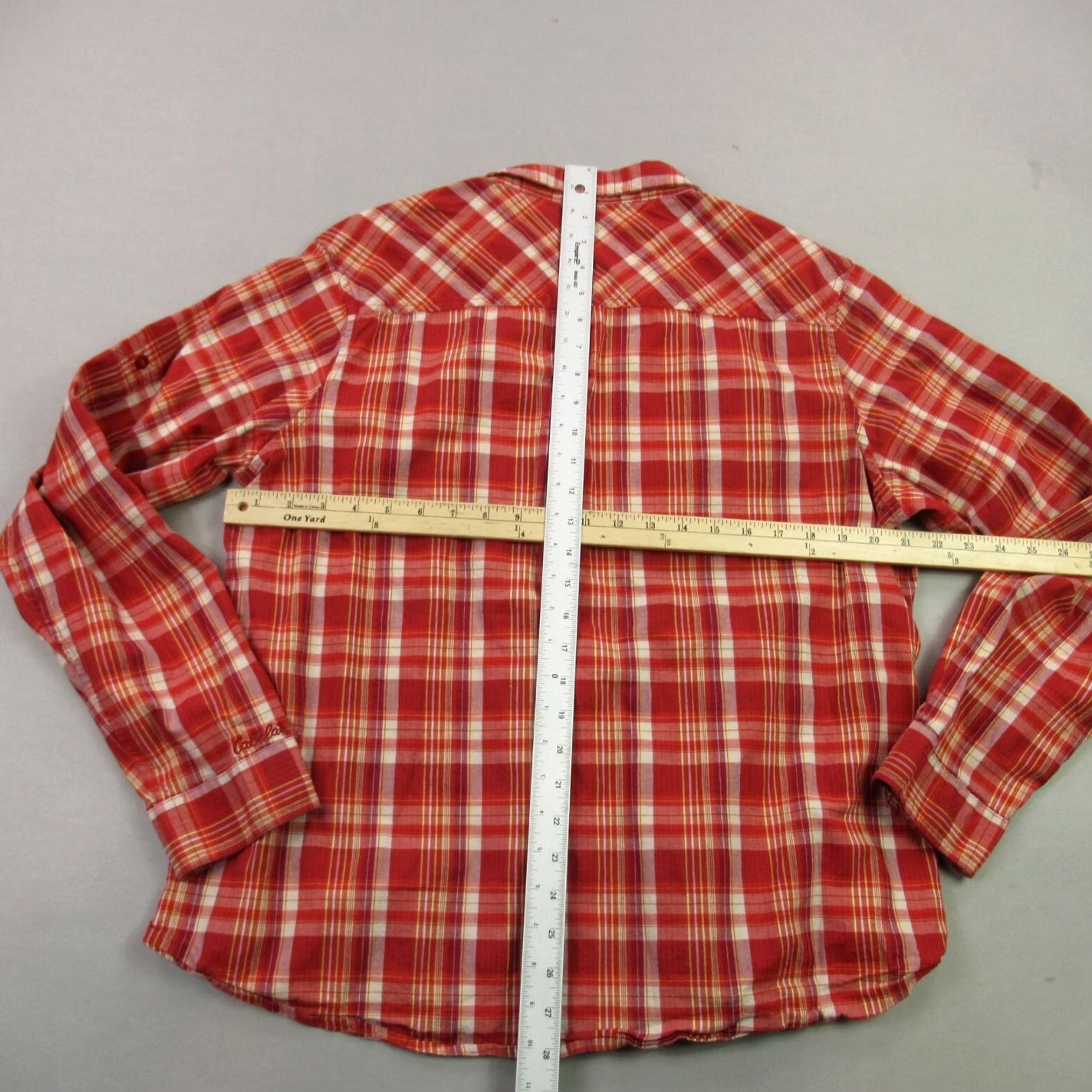Vintage Cabelas Shirt Womens 2XL Long Sleeve Button Up Outdoor Lightweight Plaid Shirt レディース Long Sleeve Button-Up Outdoor Lightweight Plaid 2XL Size XXL / US 16-18 / IT 52-54 - 6 Thumbnail