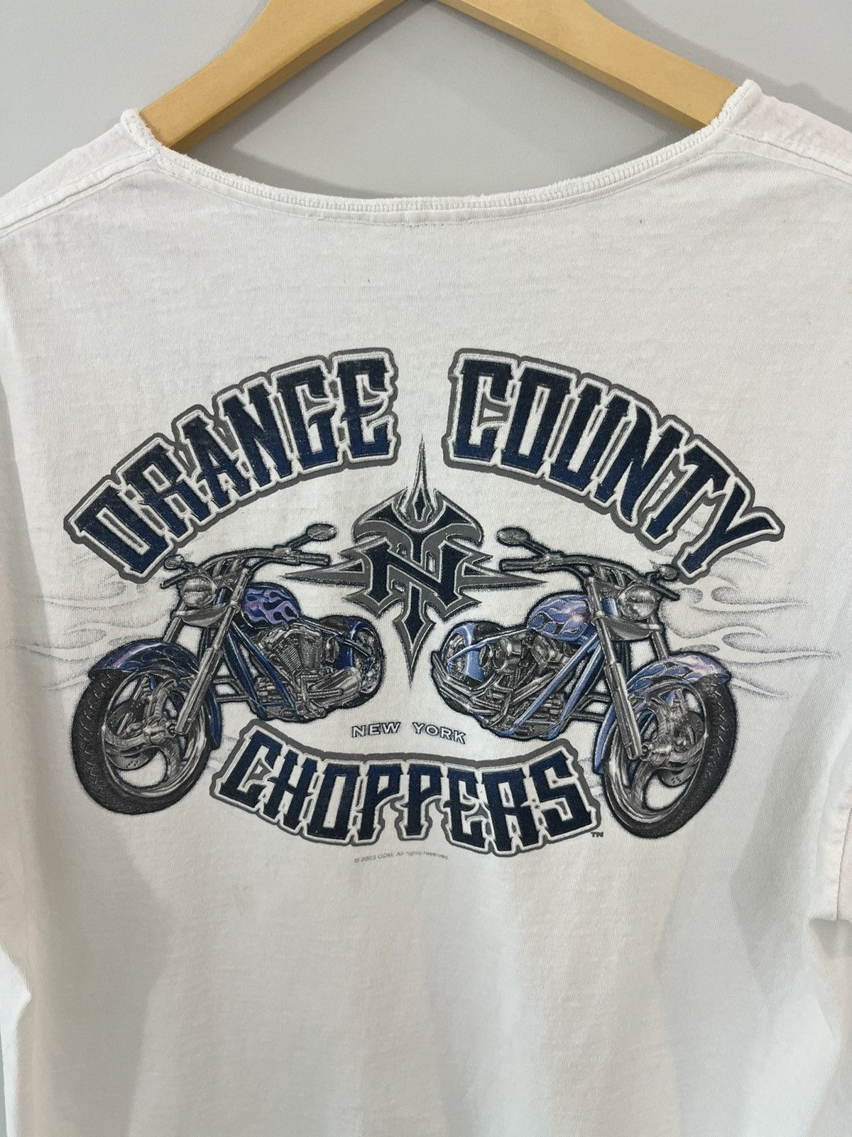Vintage Orange County Choppers Thrashed Distressed Moto Tee Size US M / EU 48-50 / 2 - 5 Thumbnail