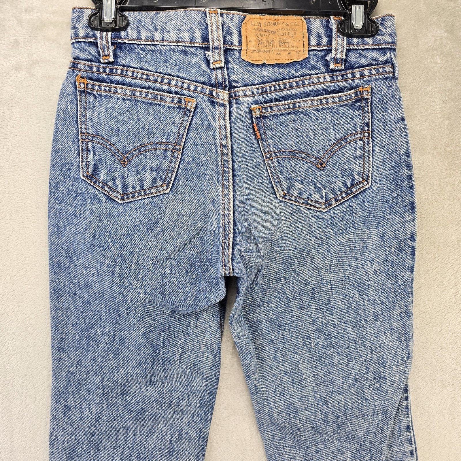 Levi's Vintage 80s Levis 505 Jeans Womens 14 (Fits 26x26) Acid Wash Size 26" / US 2 / IT 38 - 8 Thumbnail