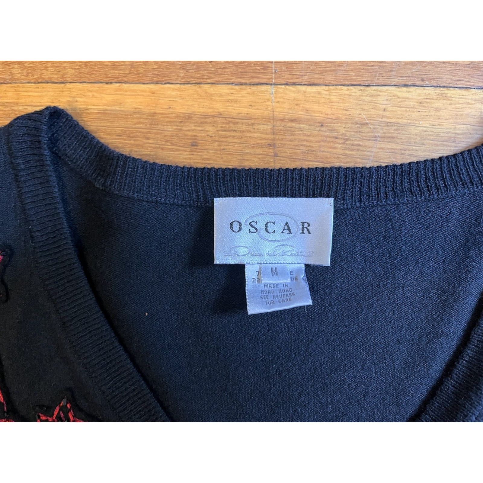 Oscar De La Renta VINTAGE Oscar de la Renta Cardigan Sweater Women’s Medium Black Size M / US 6-8 / IT 42-44 - 4 Thumbnail