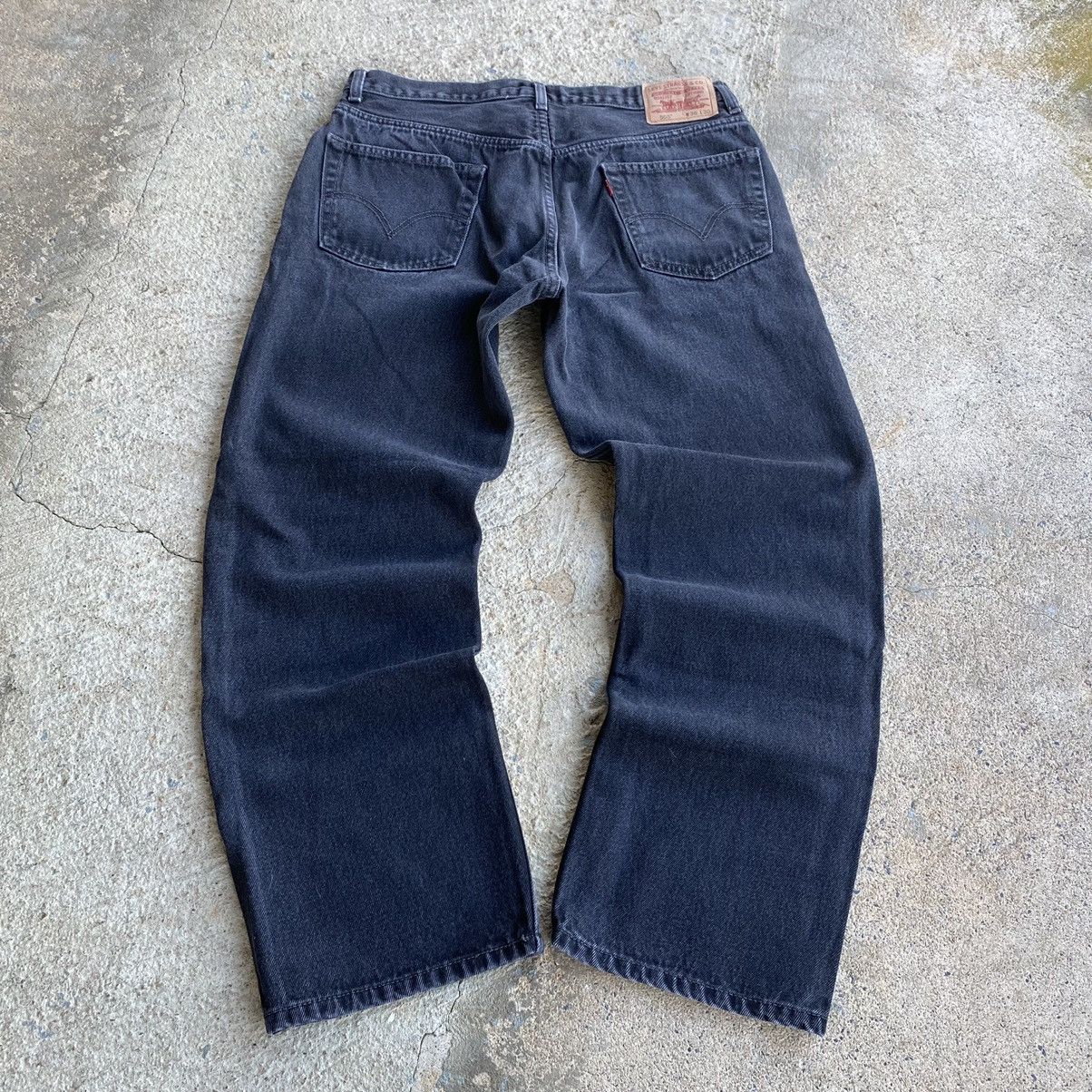 Levi's × Vintage VINTAGE Y2K LEVIS 505 BLACK DENIM REGULAR FIT JEANS Size US 34 / EU 50 - 2 Thumbnail