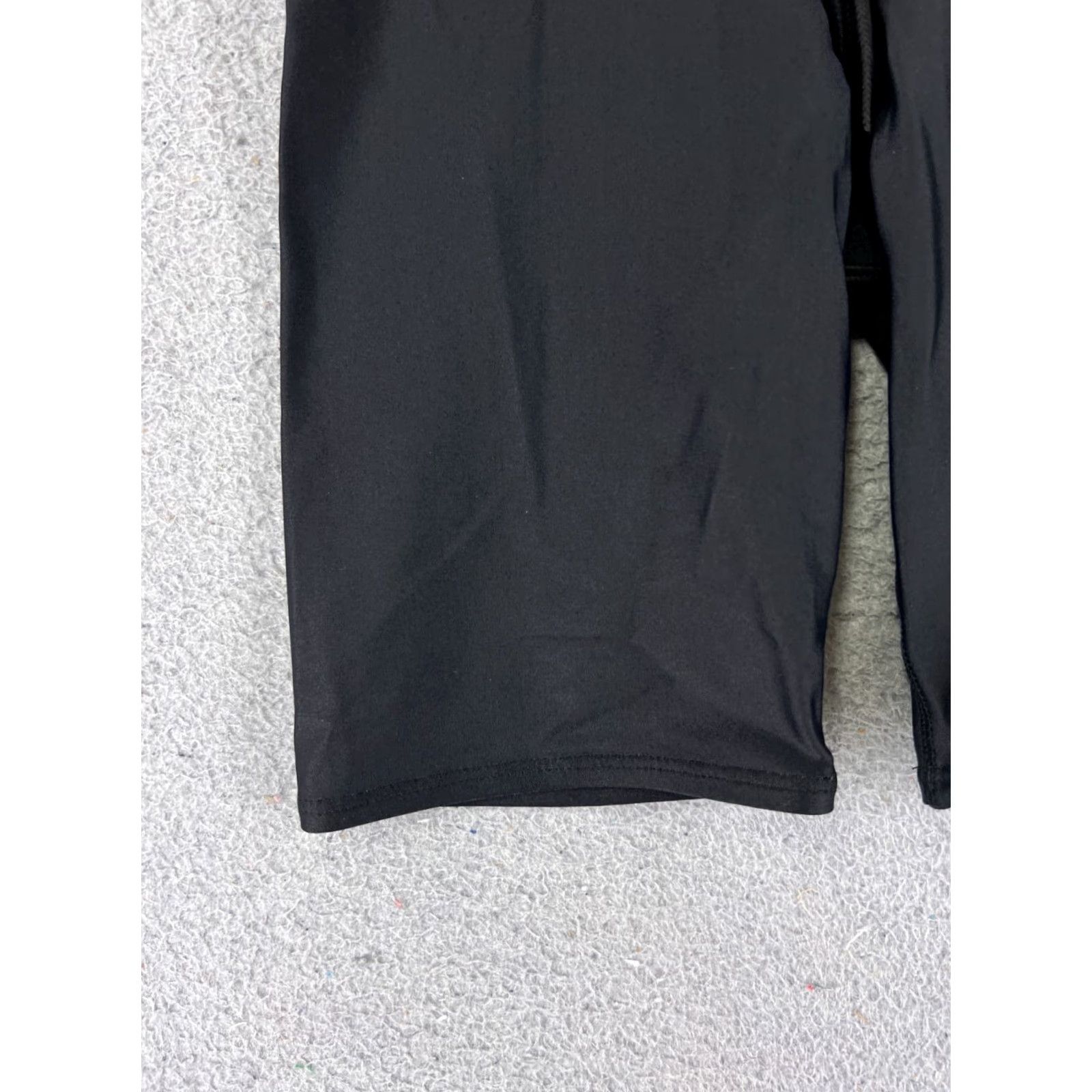 Vintage Jamner Shorts Adult 30 Black Nylon Spandex Blend Swimsuit Unbranded US Made 30x6 Men Bottom Jammer Sports Competitive Lifeguard Training Water Polo Size US 30 / EU 46 - 3 Thumbnail