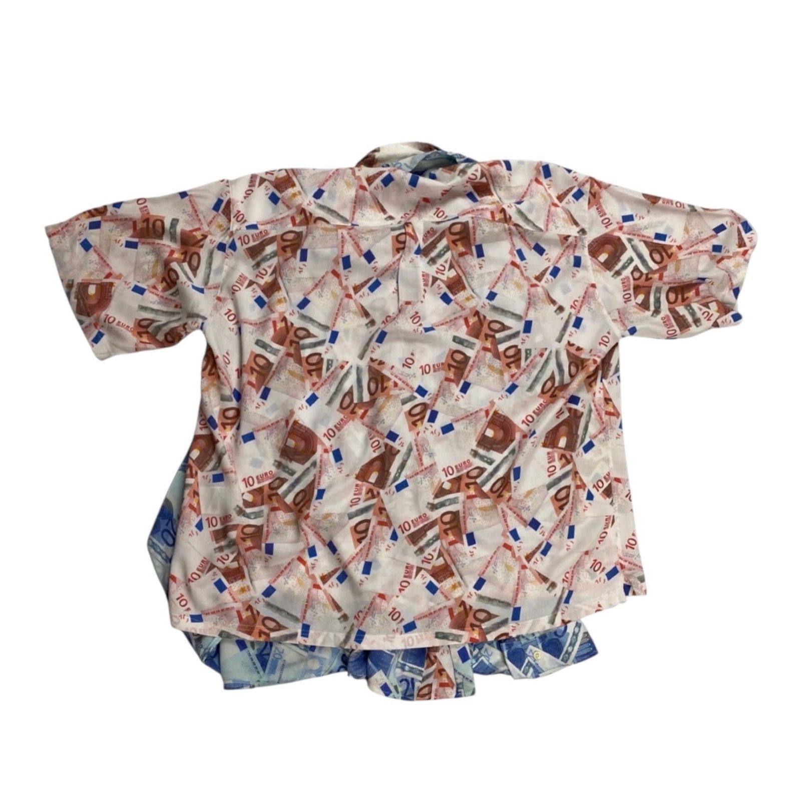 Balenciaga Balenciaga SS18 Runway “Euro Bills” Viscose Double Shirt Size US L / EU 52-54 / 3 - 2 Thumbnail