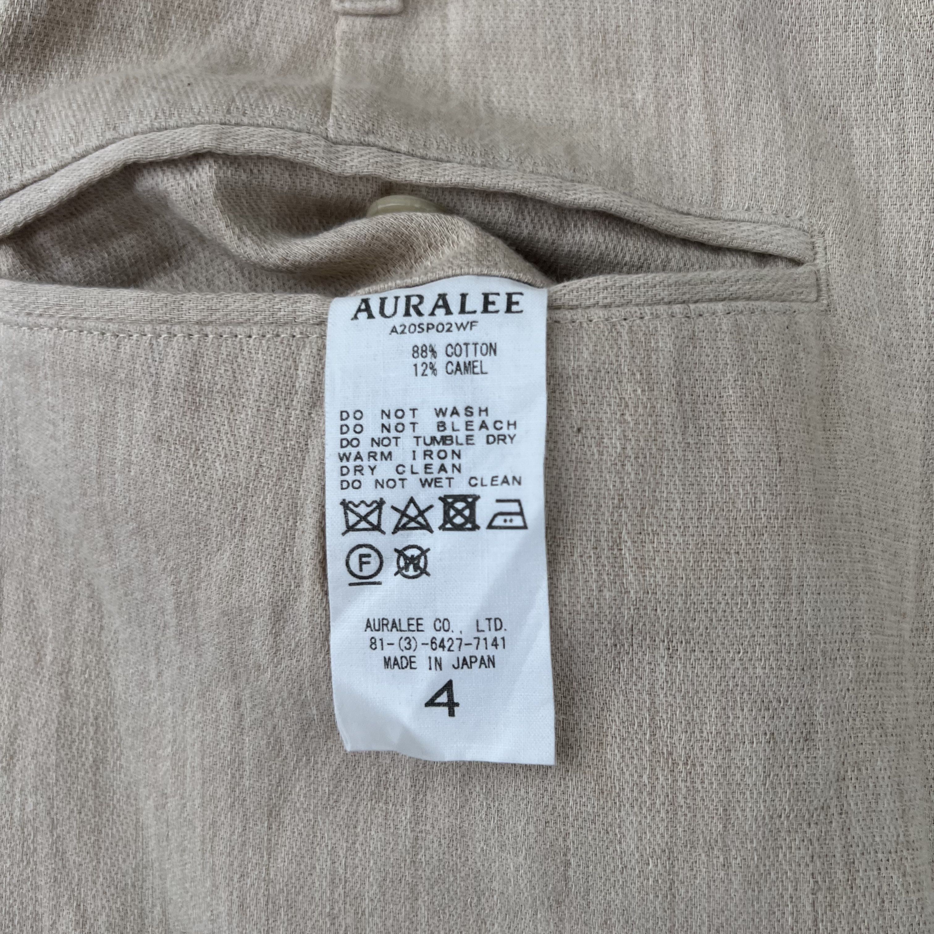 パンツ AURALEE COTTON WOOL DOUBLE CLOTH SLACKS Auralee Cotton Wool Double Cloth Slacks - Size 4