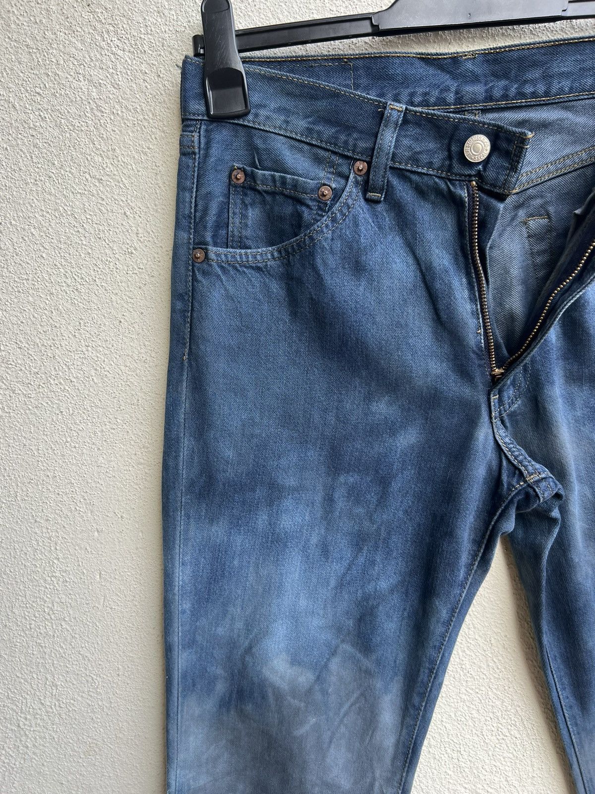 Levi's Vintage 2007 Levi’s 517 Bleached Waxed Denim Bootcut Jeans Size US 30 / EU 46 - 8 Thumbnail