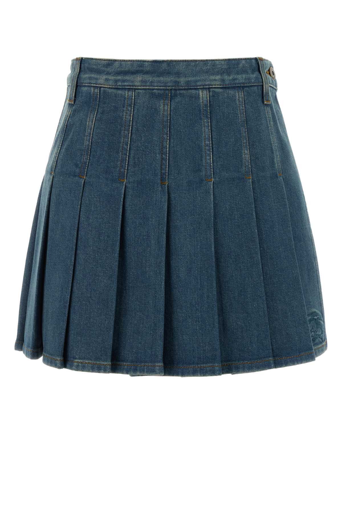 Burberry Stretch Denim Skirt Size 25" / US 0 / IT 36 - 1 Thumbnail
