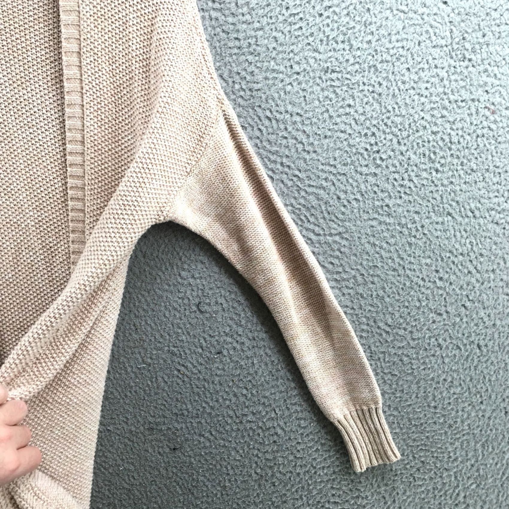 American Eagle Outfitters American Eagle Outfitters Open Front Cardigan Womens S Beige Knit Long Sleeve Shirt Sweatshirt Casual Lightweight Knitwear Size S / US 4 / IT 40 - 5 Thumbnail