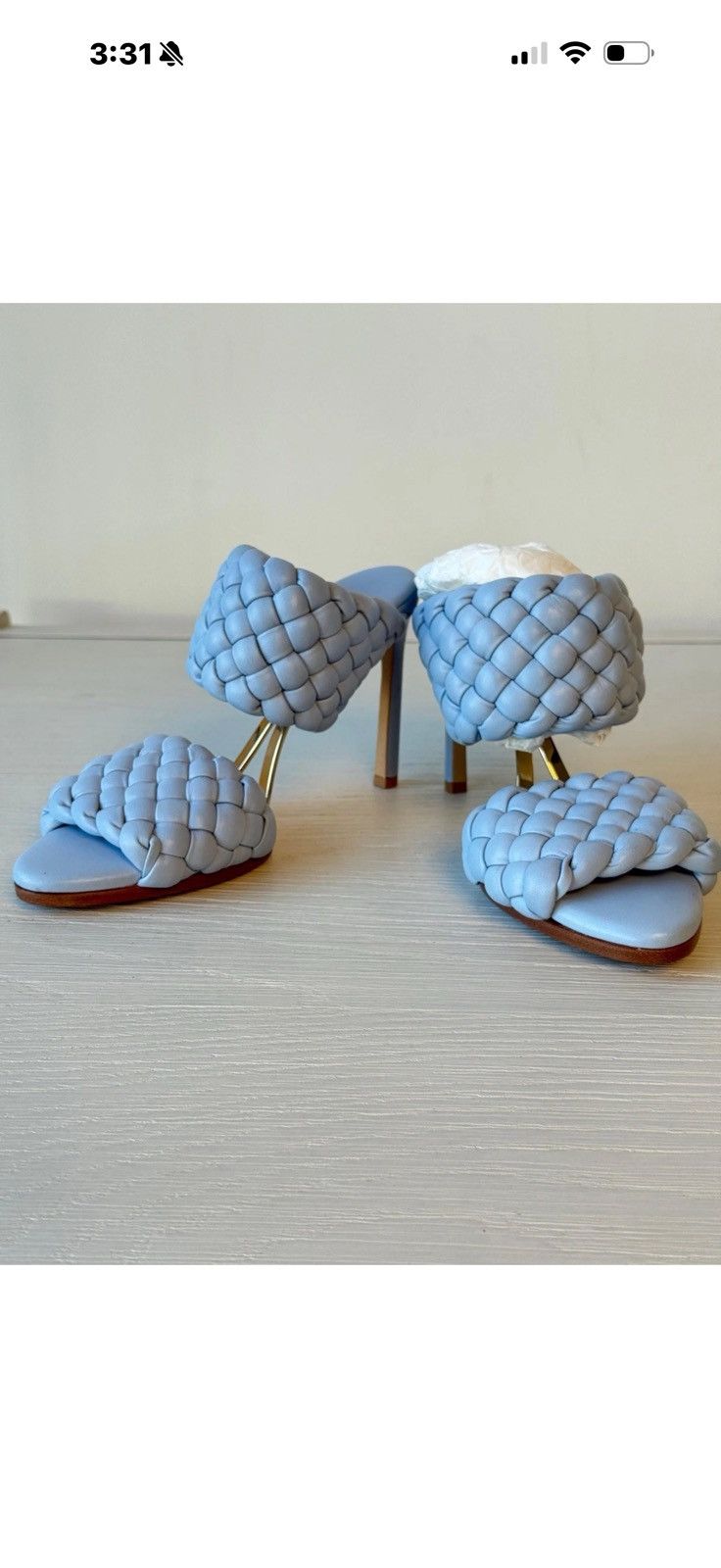 Bottega Veneta Bottega Veneta Womens Lido Leather Sandals Size 37.5 Size US 7 / IT 37 - 1 Thumbnail