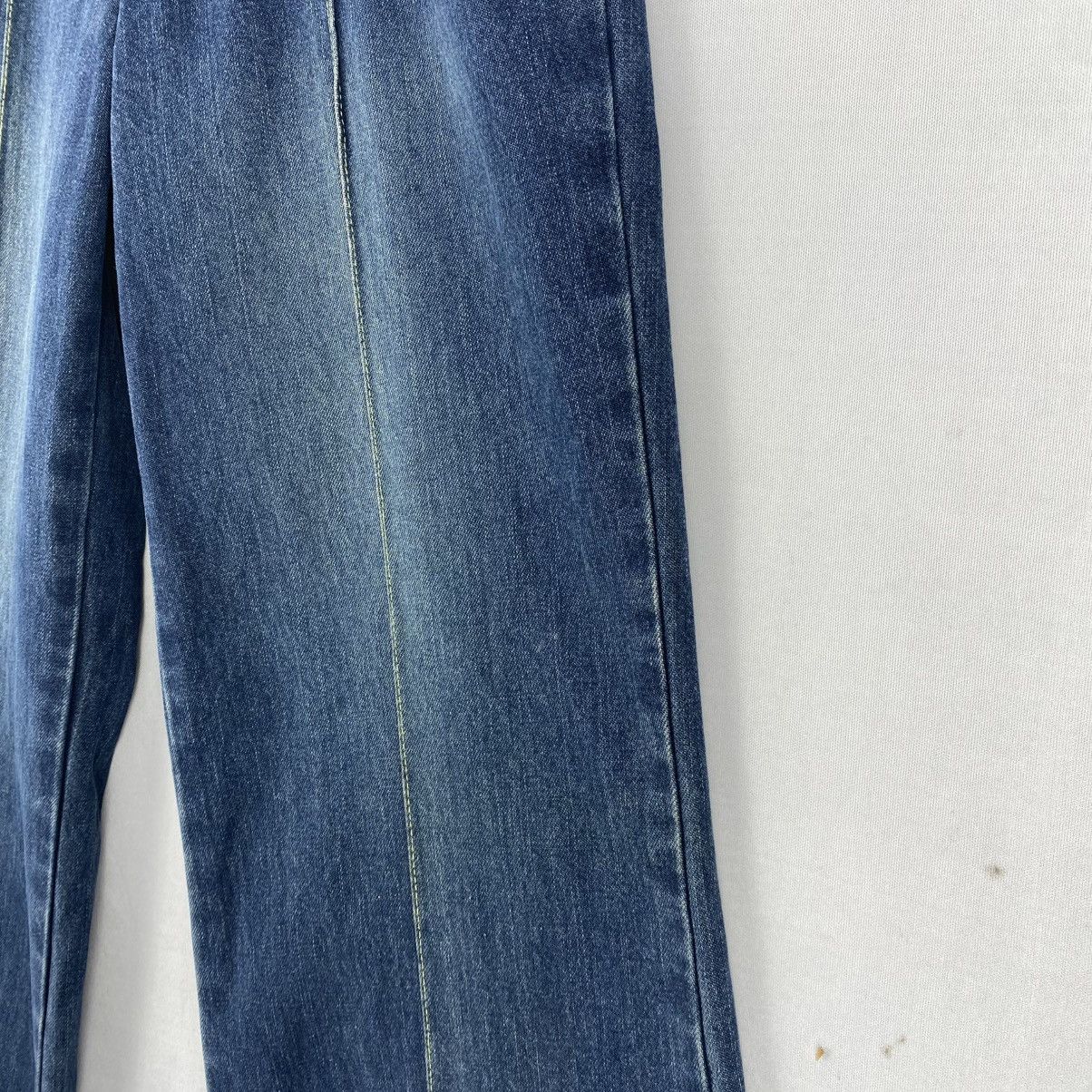 Japanese Brand Vntage 90s ET BOITE Blue Way Denim Bootcut Bell Buttom Jeans Size 27" / US 4 / IT 40 - 3 Thumbnail