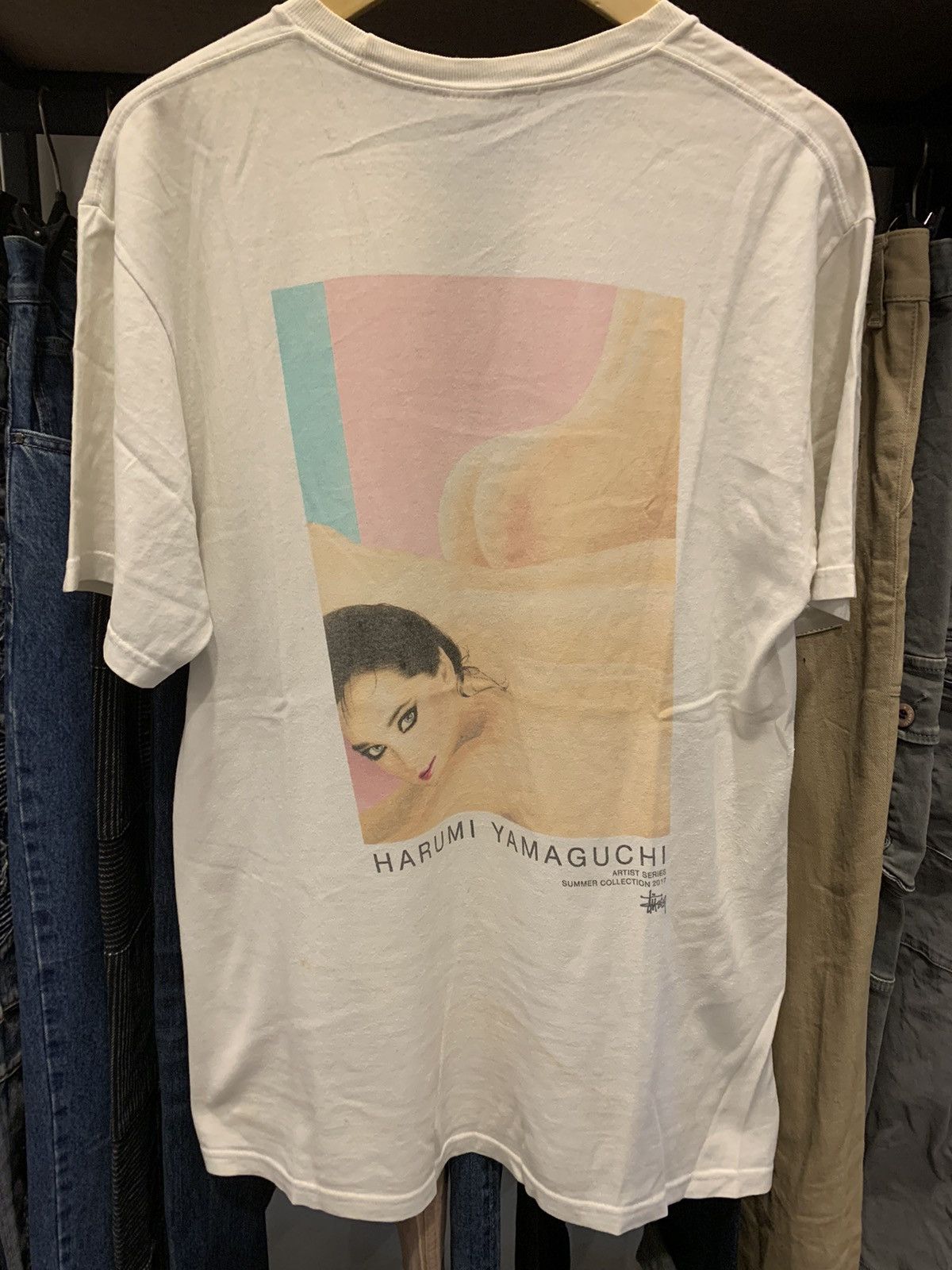 image of Stussy Harumi Yamaguchi in White, Men's (Size Medium)