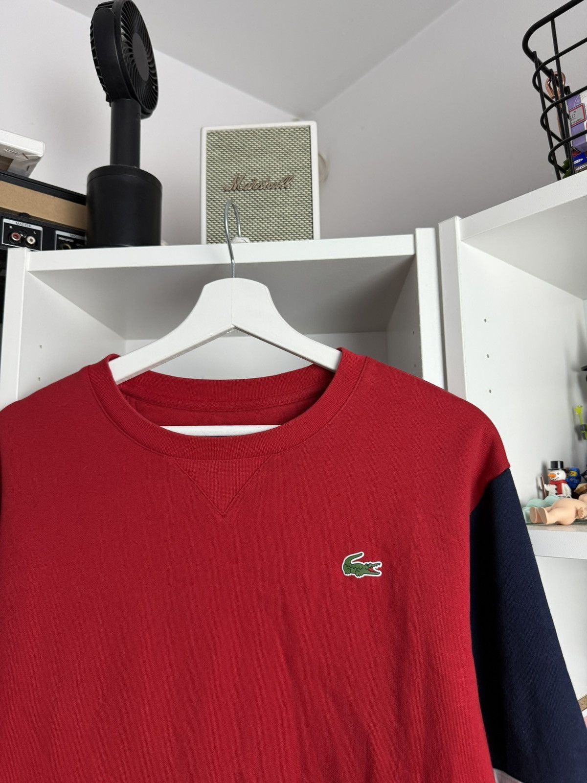 Designer × Lacoste Lacoste Sport basic red sweatshirt L designer old money drill Size US L / EU 52-54 / 3 - 3 Thumbnail