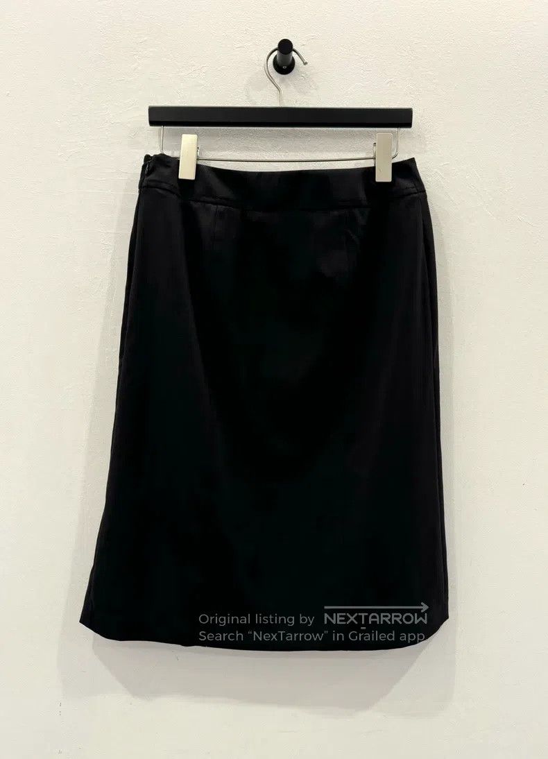 Hermes Hermes Black women's skirt with pig nose chain zipper Size 24" / US 00 / IT 34 - 2 Thumbnail