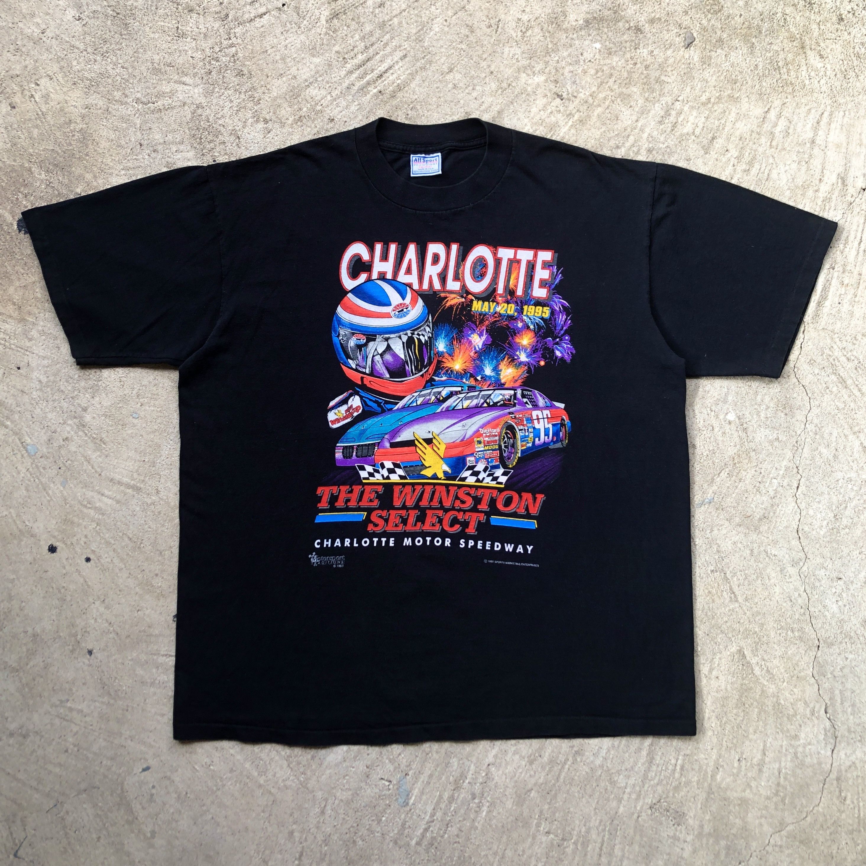 NASCAR Vintage 90s NASCAR RACING WINSTON T-shirt Size US XXL / EU 58 / 5 - 1 Thumbnail