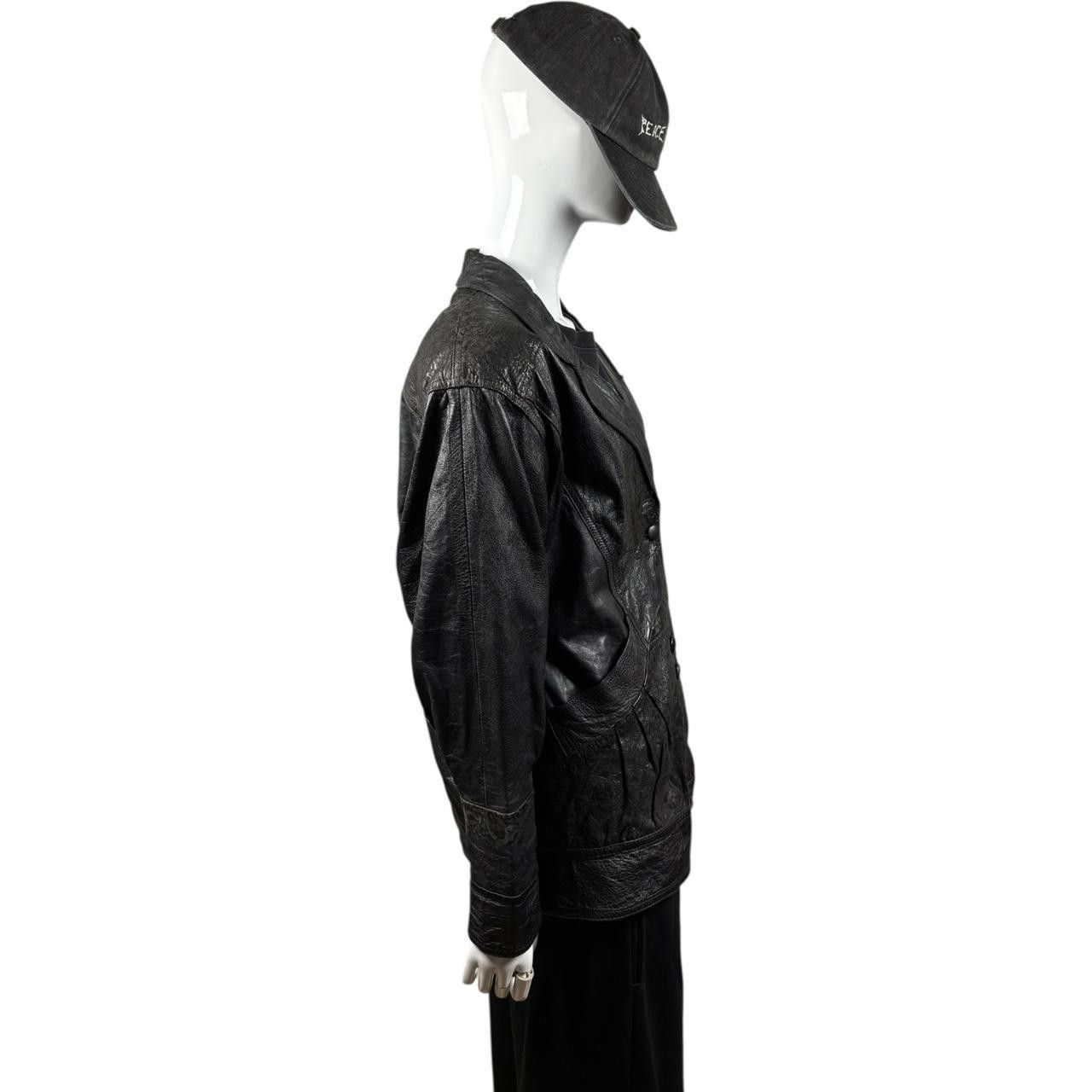 If Six Was Nine Vintage Leather Jacket with Engraved Detailing Size US M / EU 48-50 / 2 - 2 Thumbnail