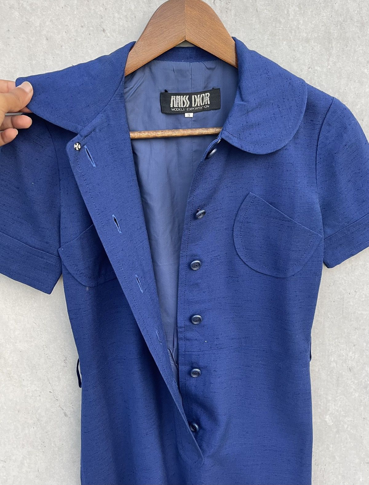 Christian Dior Monsieur 🔥Vintage Miss Dior Half Button-down Women's Dress Size S / US 4 / IT 40 - 9 Thumbnail