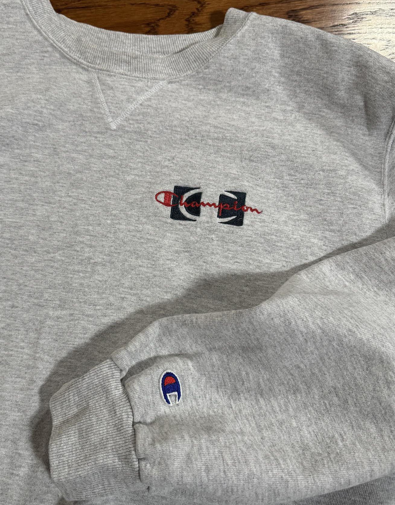 Champion Vintage Champion Heather Grey Sweatshirt (Size XL) Size US XL / EU 56 / 4 - 2 Thumbnail