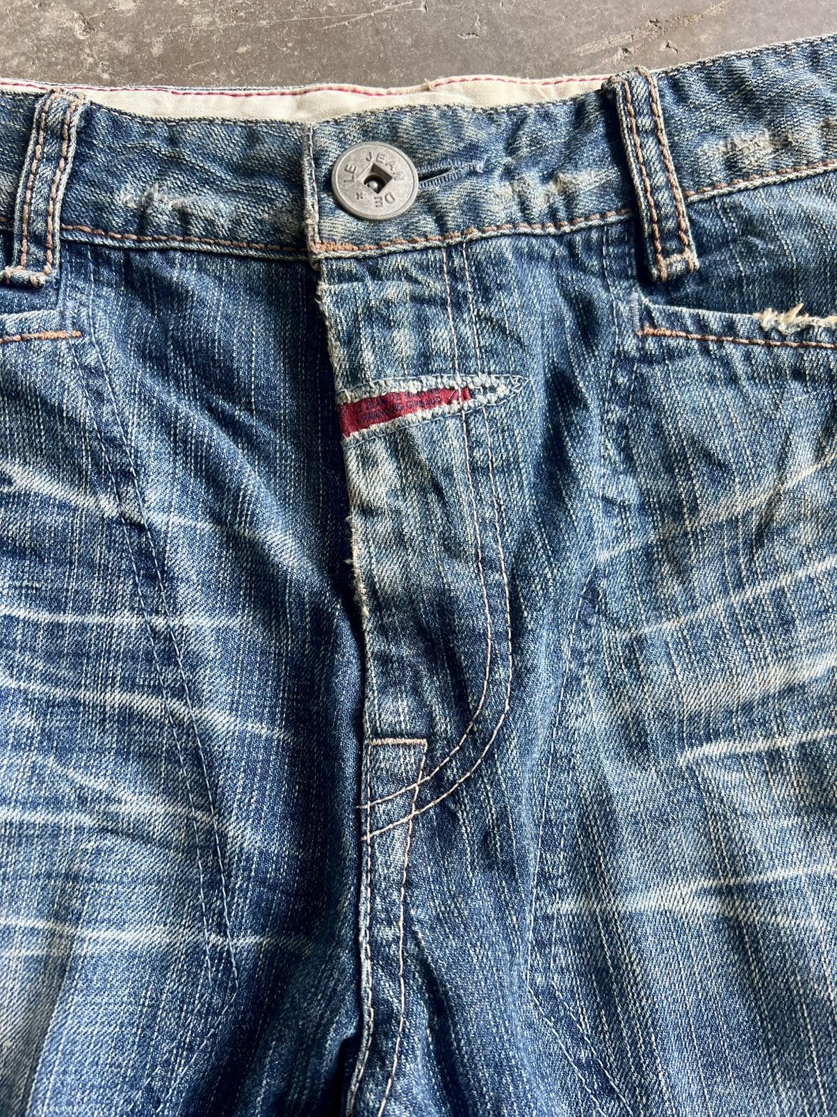 Marithe + Francois Girbaud RARE 90s Marithe Francois Girbaud Baggy Flare Denim Size US 38 / EU 54 - 4 Thumbnail