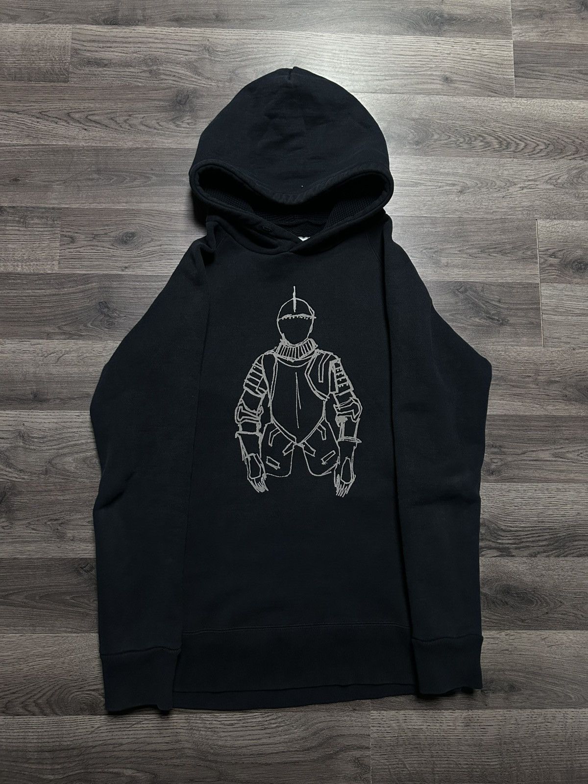 Number (N)ine Number (N)ine AW00 Redisun Knight hoodie Black | Grailed