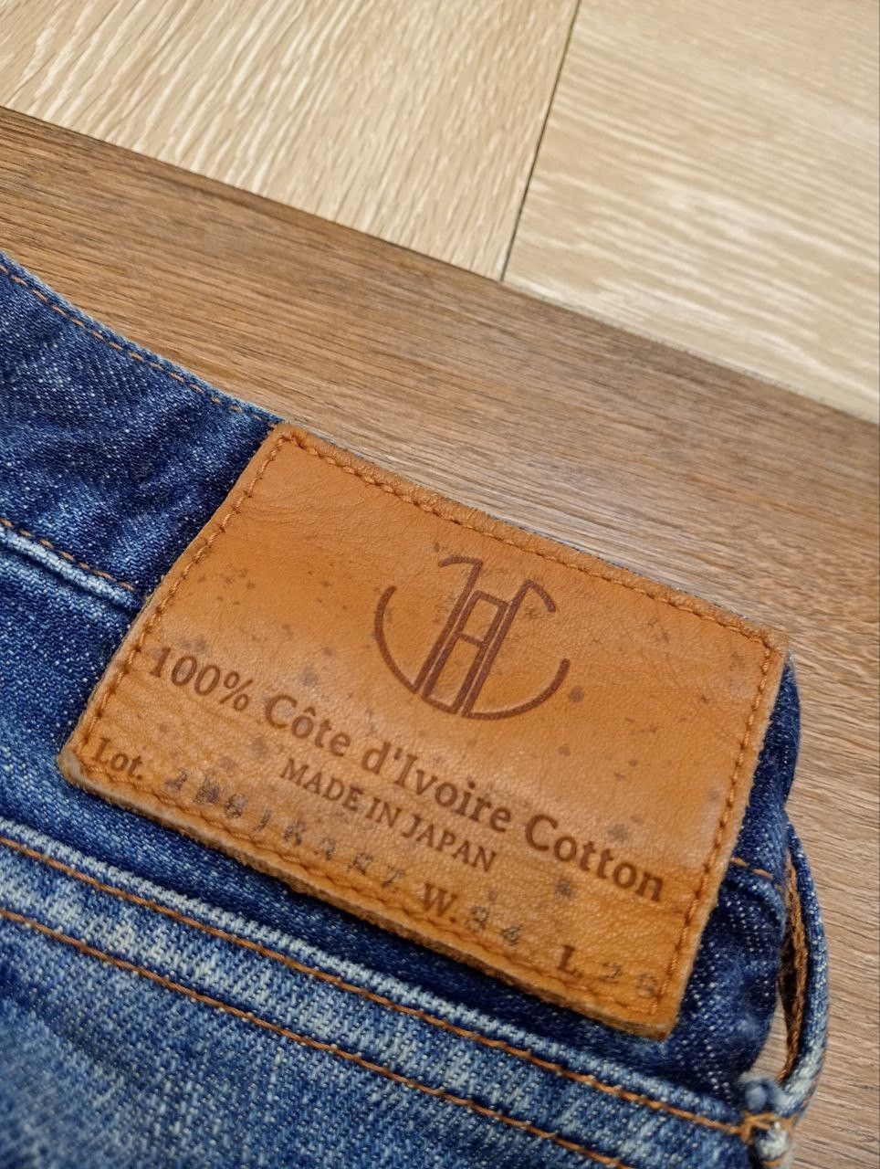 Japan Blue JAPAN BLUE DENIM BLUE SELVEDGE DISTRESSED PANTS Size US 34 / EU 50 - 14 Thumbnail