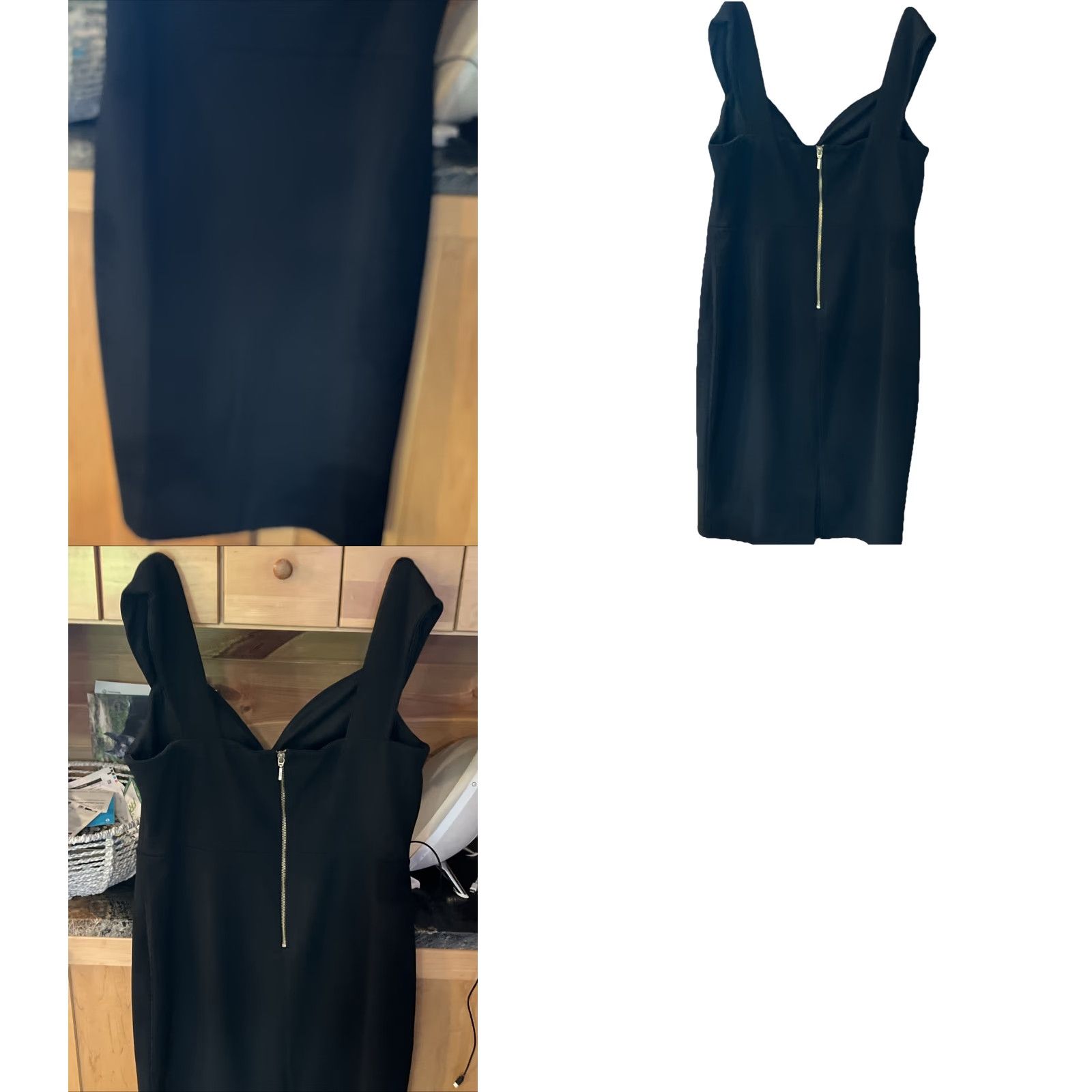 Vintage Premier Amour BLACK FORMAL DRESS Sleeveless SIZE 14 Padded Bra Shoulder Straps Size XL / US 12-14 / IT 48-50 - 10 Thumbnail