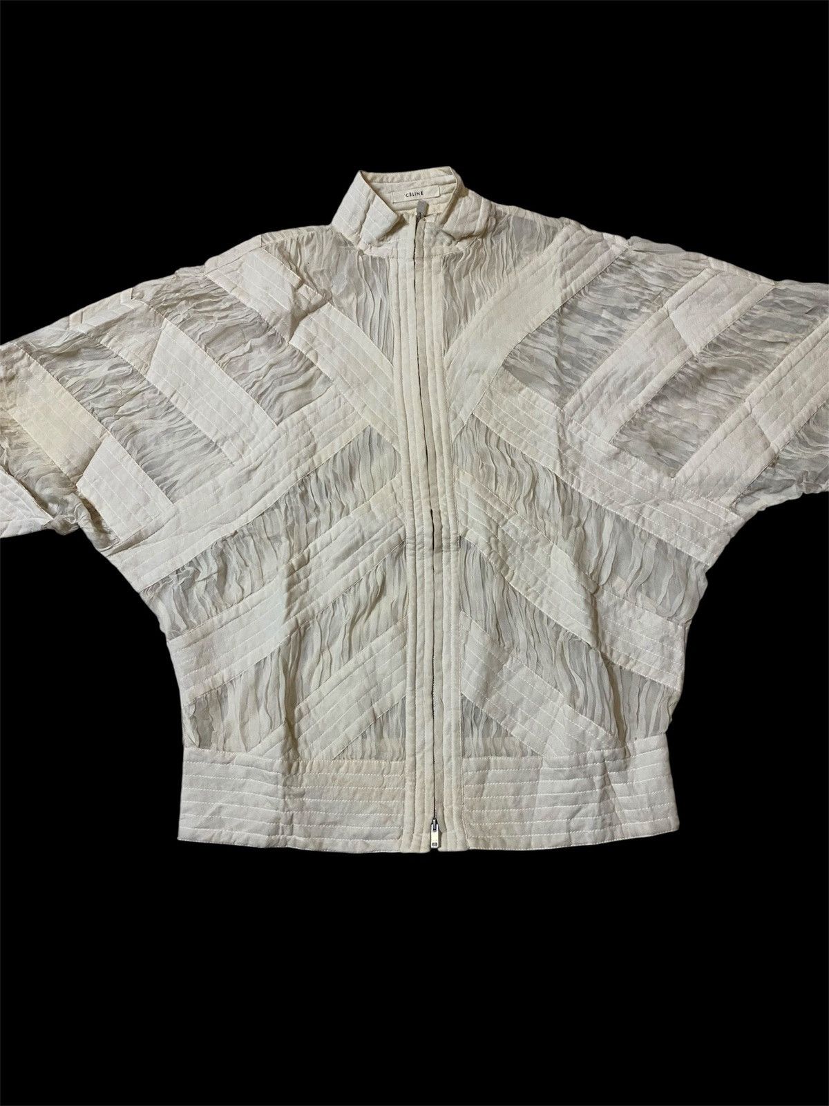Celine Celine Phoebe Philo Era Blouson Zip Bomber Style Silk Jacket Size XS / US 0-2 / IT 36-38 - 2 Thumbnail