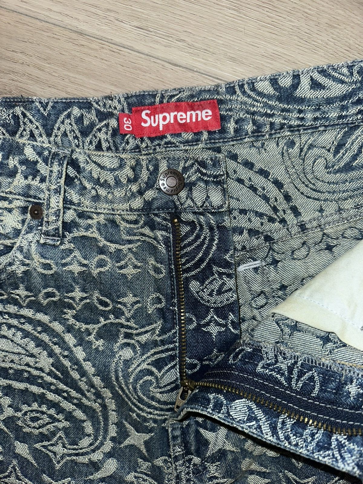 Supreme Supreme Bandana Jacquard Baggy Jean Size US 30 / EU 46 - 6 Thumbnail