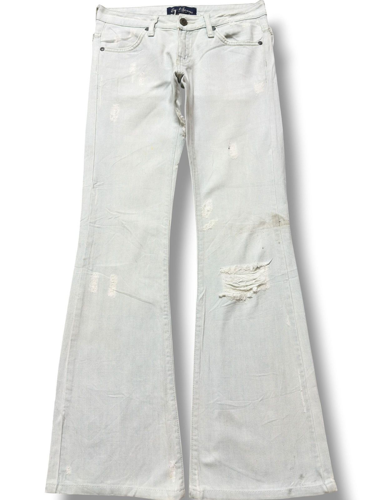 Earl Jeans Vintage Earl Jeans Flare Bootcut Faded Distressed Denim Size US 28 / EU 44 - 1 Thumbnail