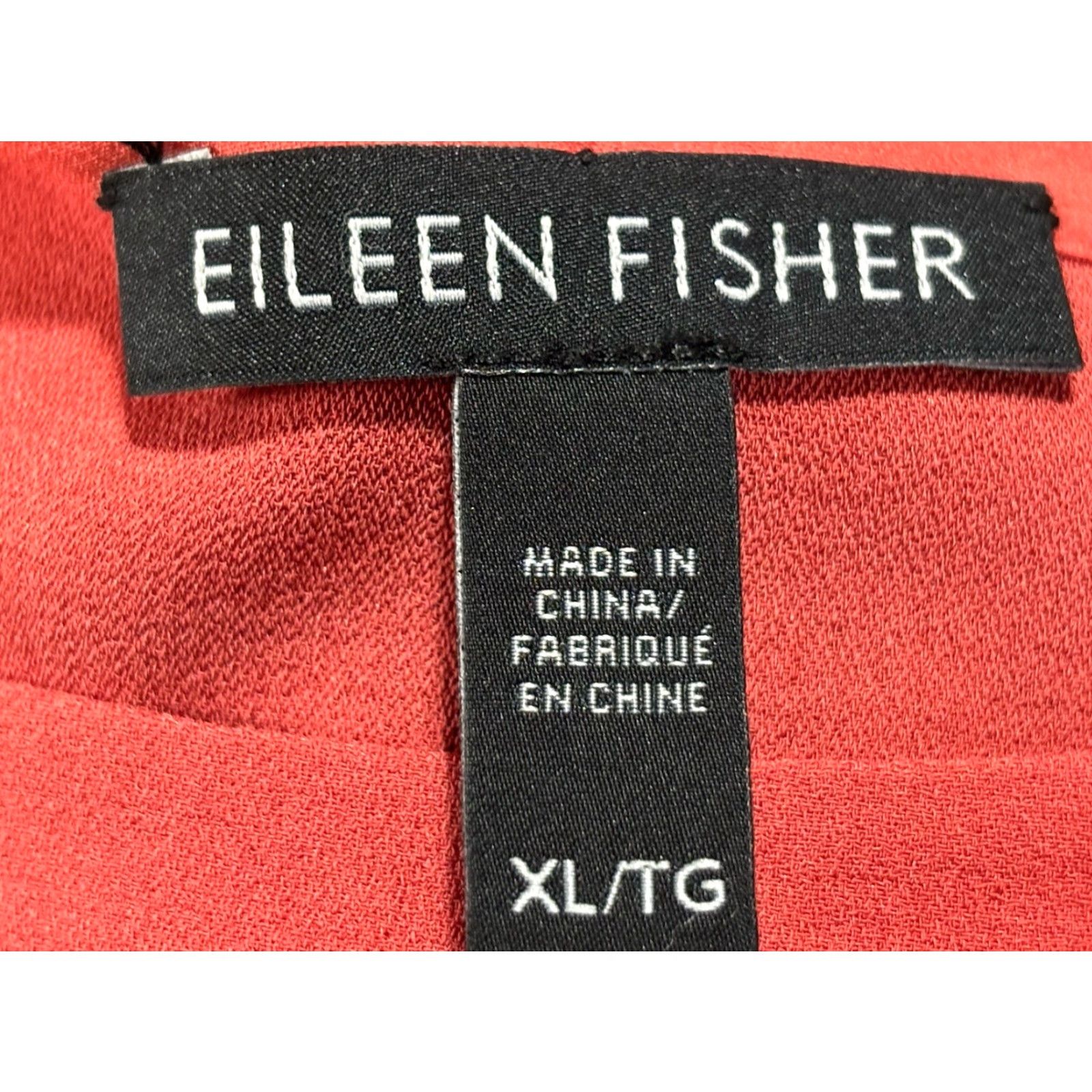 Eileen Fisher VINTAGE Eileen Fisher Dress Women’s XL Silk Coral Tie Belt Shift Minimalist Size XL / US 12-14 / IT 48-50 - 7 Thumbnail