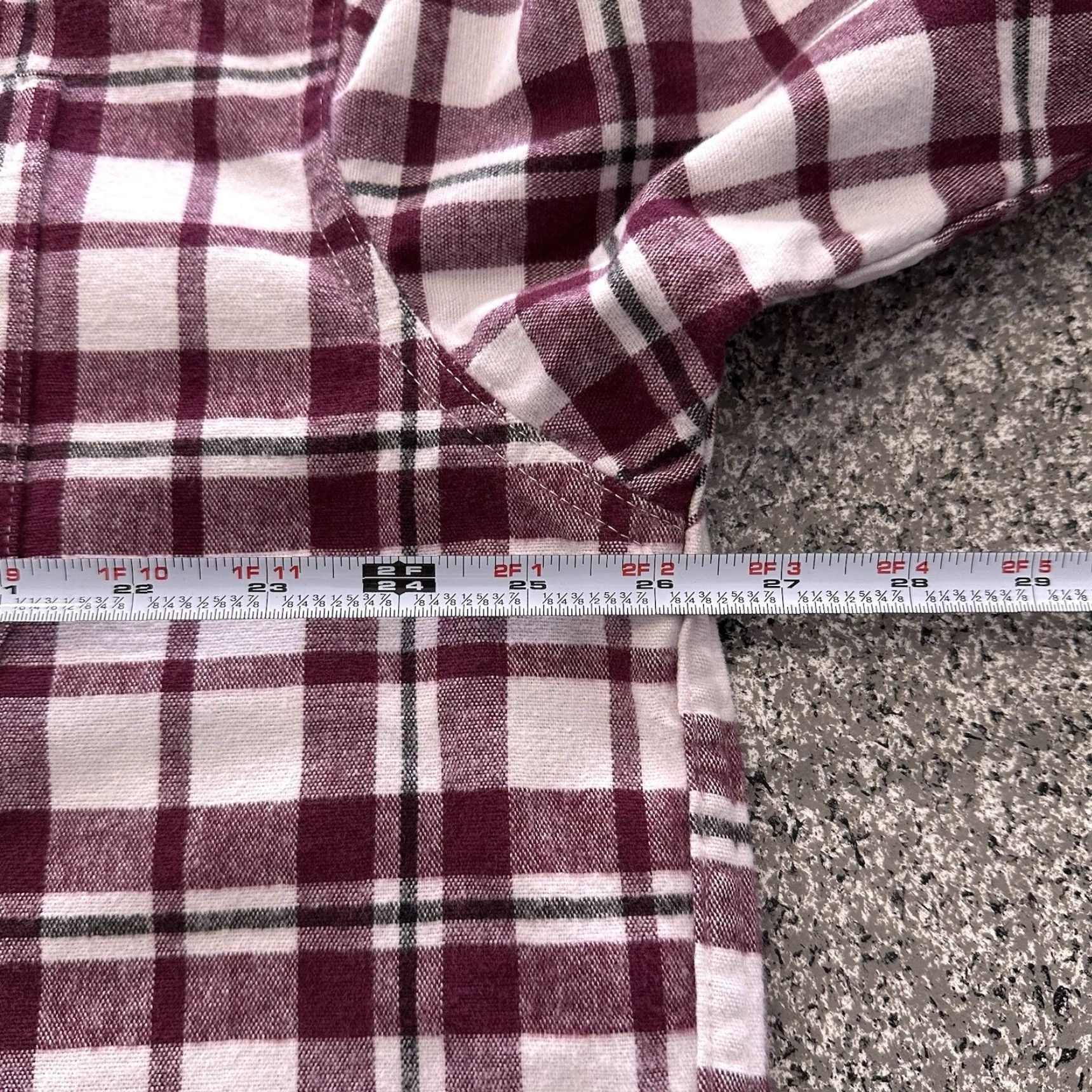 Eddie Bauer Eddie Bauer Plaid Flannel Shirt Mens 2XL Burgundy Long Sleeve Button-Up Collar Cotton Vintage Thick Size US XXL / EU 58 / 5 - 4 Thumbnail